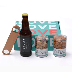 kit de regalo cerveza botana destapador