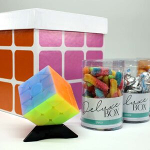 kit de regalo niños cubo y snacks