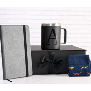 Kit de regalo taza café libreta calcetines caja Deluxe