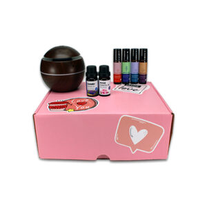 kit esencias caja rosa